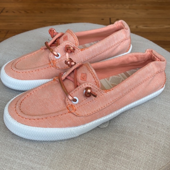 Sperry Slip On Lounge Away Sneaker Orangey Light Peach Women's 6 - Picture 4 of 14